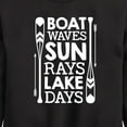 thumbnail image 3 of Instant Message - Lake Days Quote - Toddler & Youth Crewneck Fleece Sweatshirt, 3 of 6