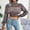 Khaki, variant on AOOCHASLIY 2023 Womens Sweater Women's Fashion Casual Colorful Long Sleeve Off Shoulder Knit Sweater Crew Neck Sweater