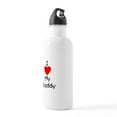 thumbnail image 3 of CafePress - I Love My Daddy Stainless Water Bottle 1 - Stainless Steel Water Bottle, Sports Bottle, 1.0L, 3 of 5