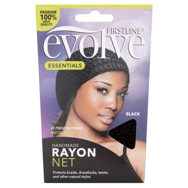Evolve Handmade Rayon Hair Net, Black