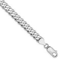 thumbnail image 3 of 14K White Gold 6.1mm Flat Curb Chain, 3 of 5