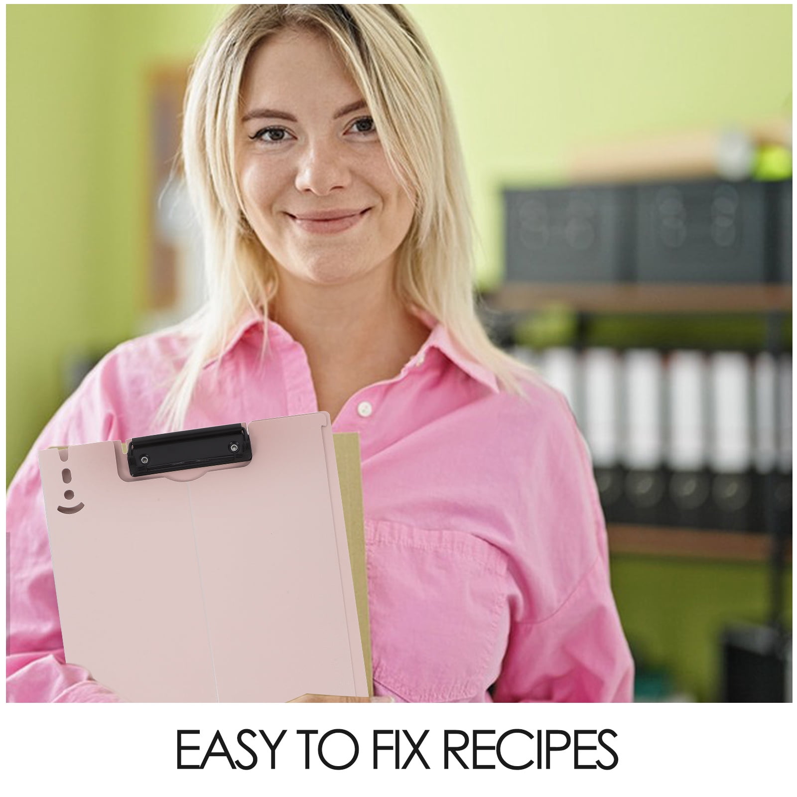 BESTYASH Recipe Holder Clipboard PP Ordering Board, Lightweight and , Perfect for Kitchen and Office Use, 1 Pack