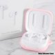 thumbnail image 1 of Funda protectora de silicona a prueba de polvo, funda de auricular completa para Oppo Enco W51, auriculares inalámbricos compatibles con Bluetooth, rosa Feliz Sencillez, 1 of 5