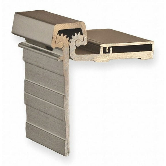 Pemko Heavy Duty Half Surface Hinge, Clear Anodized Aluminum, 83"L