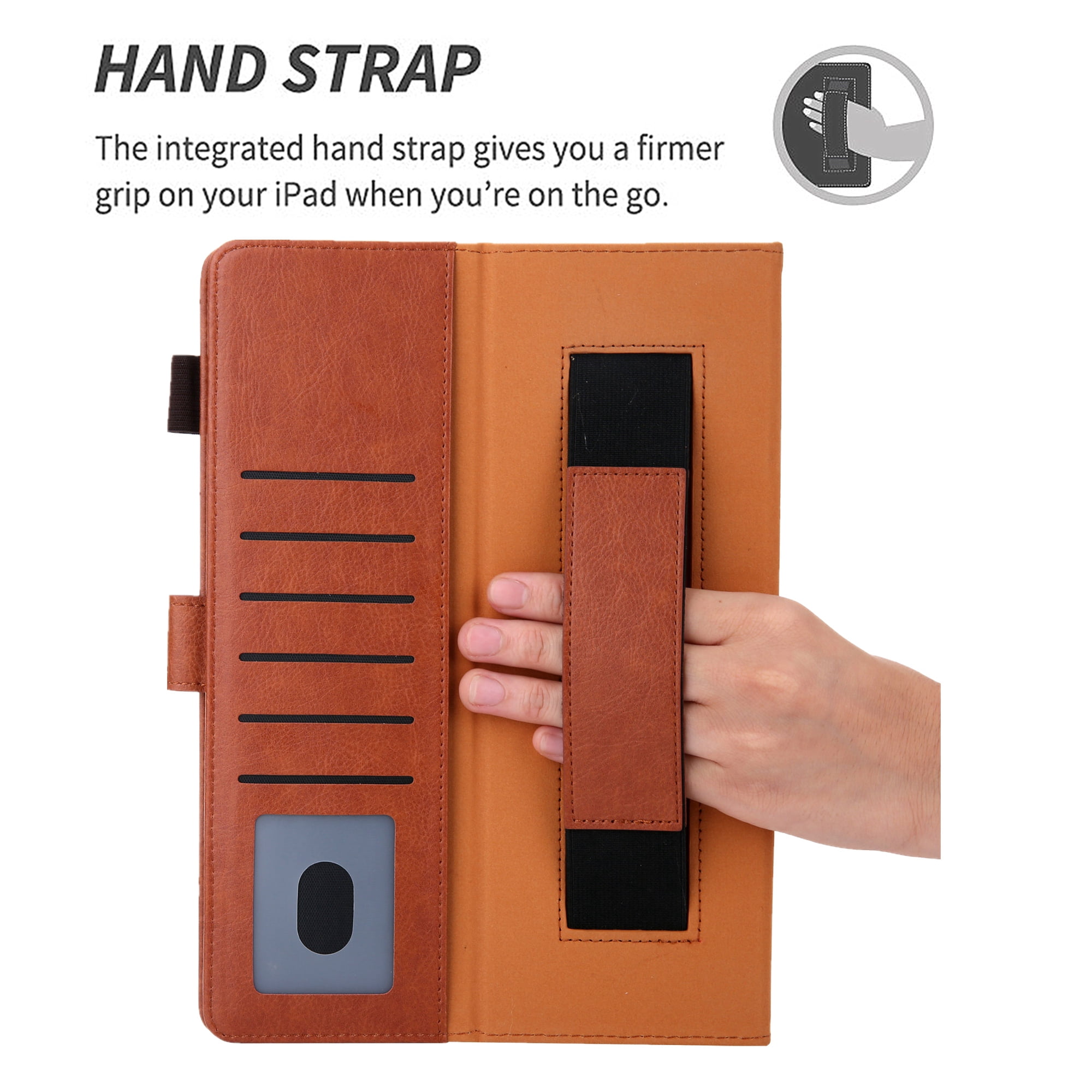 Dteck Flip Case For Apple iPad Pro 11 inch, Business Wallet Case PU Leather Magnetic Flip Folio Cover with Apple Pencil Holder / Auto Sleep Wake Function / Multiple Stand Angles, Brown