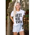 thumbnail image 3 of Best Kid Ever Child Parents Funny Plus Size Crewneck Graphic Tee Shirt Brisco Brands 5X, 3 of 5