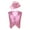 Pink, variant on YONGHS Kids Boys Girls Sequin Vest Top Waistcoat and Hat Set Jazz Hip Hop Dance Performance Costume White 13-14