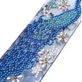 thumbnail image 2 of DIY Diamond Painting Leather Bookmark 5D Diamonds de forma especial Kits de arte de diamantes de imitación brillantes para adultos Niños Mosaico Borla de cuero Punto de cruz Bordado Regalos hechos a mano (Pecock 1) Sailing Electrónica, 2 of 6