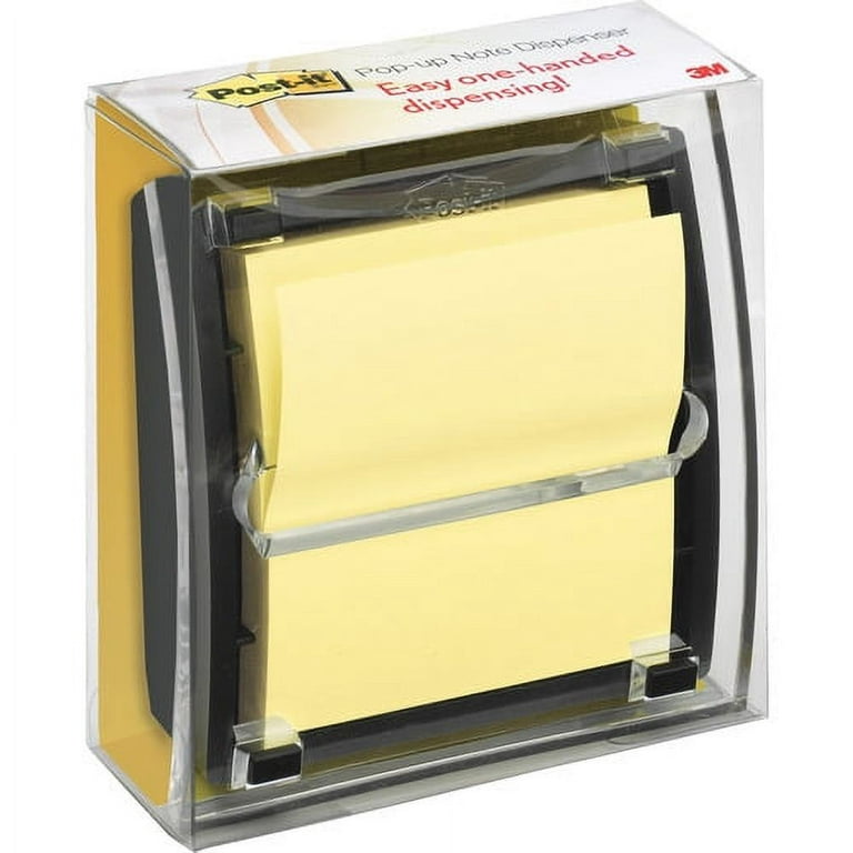 Post-it Notes Pop-Up Notes & Dispenser, 4 inch x 4 inch, Clear
