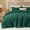 Dark Green, variant on Fleece Queen Comforter Set -Super Soft & Warm Fluffy Green Bedding, Luxury Fuzzy Heavy Bed Set for Winter with 2 Pillow Cases