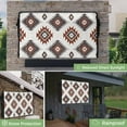 thumbnail image 2 of Outdoor TV Cover 36 to 39 Inches, Red Grey Aztec Ethnic Southwestern Native Geometric Waterproof and Weatherproof TV Cover with Remote Control Pocket, Flat Screen TV Cover Protector for Outside TV, 2 of 6