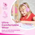thumbnail image 5 of Vinamass Kids Headphones, Ear Headphones for Kids, Wired Headphones with Safe Volume Limiter 85dB, Kids Headphones with Cord 3.5mm Jack Wired for School Tablet, 5 of 7