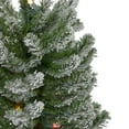 thumbnail image 4 of Northlight 3ct Pre-Lit Flocked Alpine Artificial Christmas Trees 4ft, 5ft and 6ft - Multi Lights, 4 of 8