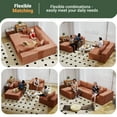 thumbnail image 3 of Meeyar 110" Cloud Sectional Couch with L-Shape Chaise, Boneless Modular Sofa for Living Room, Orange, 3 of 9