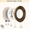 thumbnail image 4 of 97 Decor Vintage Round Picture Frames 3 X 3 - Bronze Circle 3x3 Frame, 4 of 7
