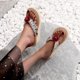 thumbnail image 5 of Zapatillas con punta abierta para mujer, sandalias cómodas, informales, cómodas, para la playa Wmkox8yii ytu5394, 5 of 7