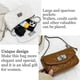 thumbnail image 4 of Bolso de hombro para mujer, bolso de mano de moda para mujer, bolsos cruzados acolchados con cadenaCaqui oscuro:;:;, 4 of 6