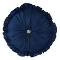 thumbnail image 4 of Porch & Den  Summerwood Solid Color Fringe Stripe 7-piece Comforter Set Navy California King Adult, Teen & Dorm Solid Color, Textured Glam, Designer,, 4 of 5