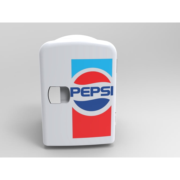 Pepsi 6 Can Mini Fridge Retro Beverage Cooler with Car Adapter