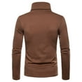 thumbnail image 4 of DYMADE Men Elastic Solid Color Warm High Neck Slim T-shirt, 4 of 4