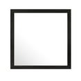 thumbnail image 2 of Benjara Sami 40 x 40 Dresser Mirror, Embossed Texture, Modern Style, Black Wood, 2 of 5