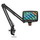 thumbnail image 1 of RIEVBCAU flexible microscope arm stand, adjustable metal mount, compatible with, 1 of 5