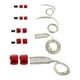 thumbnail image 3 of Kit de manguito de manguera trenzada de acero inoxidable 8092 para radiador de línea de combustible de vacío de aluminio Rojo, 3 of 9