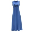 thumbnail image 4 of Vestido largo de verano para mujer, vestido largo sin mangas para ir de compras y citas SG, 4 of 7