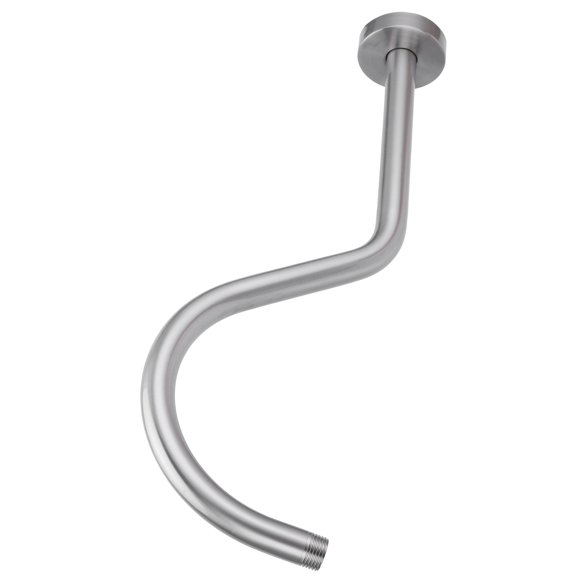 Shower Arm, Airtightness NPT1/2 Male Thread Brushed Process Shower Rod Wear with Decorative Cover for Hotel for Bathroom for Home