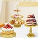 thumbnail image 4 of Juego de 8 piezas para tartas de metal, soporte de mesa de postre de 3 niveles, torre de exhibición de pasteles y bandeja para galletas para fiestas de cumpleaños, bodas, baby shower, 4 of 7