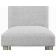 thumbnail image 4 of Contemporary Gray Full Back Upholstered Dining Side Chairs 2pc Set - Solid Wood, 4 of 8