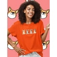 thumbnail image 2 of Corgi Pups Banner T-Shirt Women -Image by Shutterstock, Female 5X-Large, 2 of 4