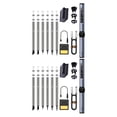 thumbnail image 4 of Scienceny Kit de soldador eléctrico duradero y de larga duración, herramienta de soldadura de hierro portátil, fácil de azul, alto, 6 cabezas Azul alto 6 cabezas 2piezas, 4 of 6