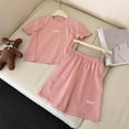 thumbnail image 2 of UYYX Outfits For Boys Boy Clothes 5T Kids Tween Boy Clothes Casual Short Sleeve 2Pcs Shorts Summer Clothing Set, 2 of 3