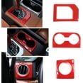 thumbnail image 5 of for Toyota Tundra 2014-2021 Console Air Outlet Cover Gear Shift Panel Cup Frame Car Accessories Interior Cover Trims ABS Decoration Kit-10pcs(Not Fit for RHD)(Red), 5 of 14
