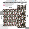 thumbnail image 5 of White Poodle Dog Hawaiian Floral Toddler Nap Mats for Kids Preschool,Sleeping Mat Bag or Kids,Toddler Sleeping Bag,Toddler Nap Mat or Daycare, 5 of 6