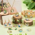 thumbnail image 6 of GRACEARA 24Pcs Alloy Enamel Pendants Panda Bamboo Charms Jewelry Making 20~28mm, 6 of 8