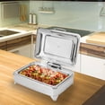 thumbnail image 3 of Miumaeov Food Warmers 9L Food Warmer Electric Stainless Steel Catering Supplies Buffet Display Buffet Server and Warming Tray Adjustable Temp 45-80℃ for Parties Buffets, 3 of 14