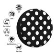 thumbnail image 4 of Fotbe Black and White Polka Dot Funda de Llanta de Repuesto con Estampado, Engrosada, Ajuste Universal para Jeep, Remolque, RV, SUV, Camión-15 inch, 4 of 6