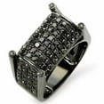 thumbnail image 3 of 14k Black Gold Plated 2.50Ct Round Cut Lab-Created Black Diamond Pinky Ring Men's, 3 of 3