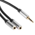 thumbnail image 1 of Cable De Audio ANGGREK Macho A Hembra 3,5 Mm Para Computadora Negro, 1 of 7
