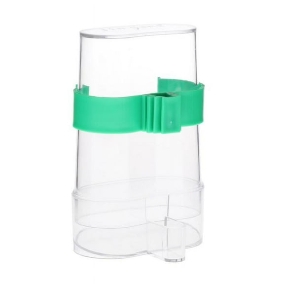 Bird Feeder Drinker, Clear Seed &Water Dispenser, Fits Most Cage, Automatic Feeding for Parrot Parakeets Canaries Finches