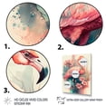thumbnail image 3 of Designart Stunning Flamingo Floral Art II Canvas Wall Art, 3 of 5