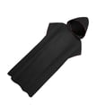 thumbnail image 1 of ziyahi Bathrobe Windproof Fast Drying Replacement Short Sleeve Men Women Hooded Solid Color Beach Seaside Pool Swimming Robe Black, 1 of 9