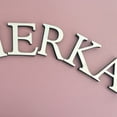 thumbnail image 4 of Wosthever 1 Juego de pegatinas de espejo con letras para pared de salón, calcomanía decorativa de espejo acrílico, decoración de EVA Rt, Decoración del hogar k, 4 of 6