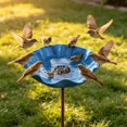 thumbnail image 5 of Clearance Metal Bird Bath for Outside, Garden Freestanding Birdbath & Birdfeeder, Bee Water Feeder with Flower Design, Bird Baths Feeder for Outdoors Garden Patio Yard Lawn Decor, 5 of 5