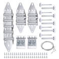 thumbnail image 1 of Charnière de Porte de Garage & Kit de Réglage à Rouleau, Ensemble de Porte de Garage 6200ZZ Rouleau Blanc Sans Couverture pour Porte de 8 x 7 Pieds, 1 of 6