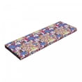 thumbnail image 1 of Boho Bench Pad, Colorful Curved Tangled Mehndi Motifs in Doodle Style Indonesian Folkloric Artwork, HR Foam Cushion with Decorative Fabric Cover, 45" x 15" x 2", Multicolor, by Ambesonne, 1 of 3