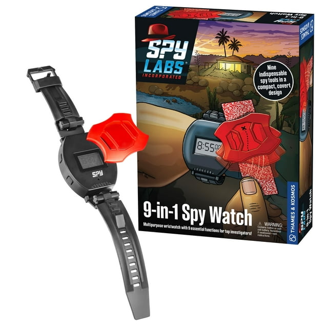 Reloj espía Thames & Kosmos Spy Labs 9 en 1 con lupa