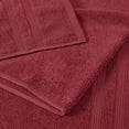 thumbnail image 5 of Mainstays Performance Cotton 6-Piece Bath Towel Set, Super Soft Quick Dry Fade Resistant, Solid Red, 5 of 6